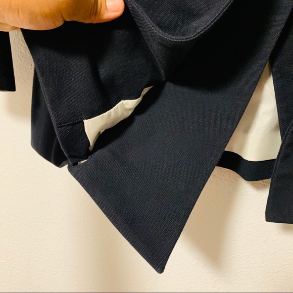 Veronica Beard Removable Collar Navy Blue Blazer - Picture 14 of 16